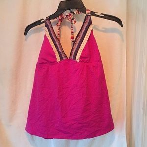 NWT Lucky Brand Purple tankini swimsuit top